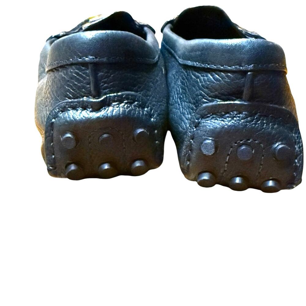 Tory Burch Navy Pebbled Leather Loafer/Driving Moccasin 9.5 - Picture 6 of 7